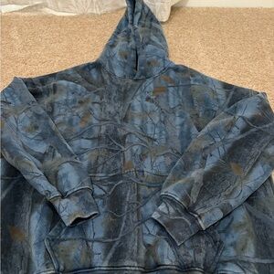 Abercrombie and Fitch blue camo hoodie sz L excellent condition